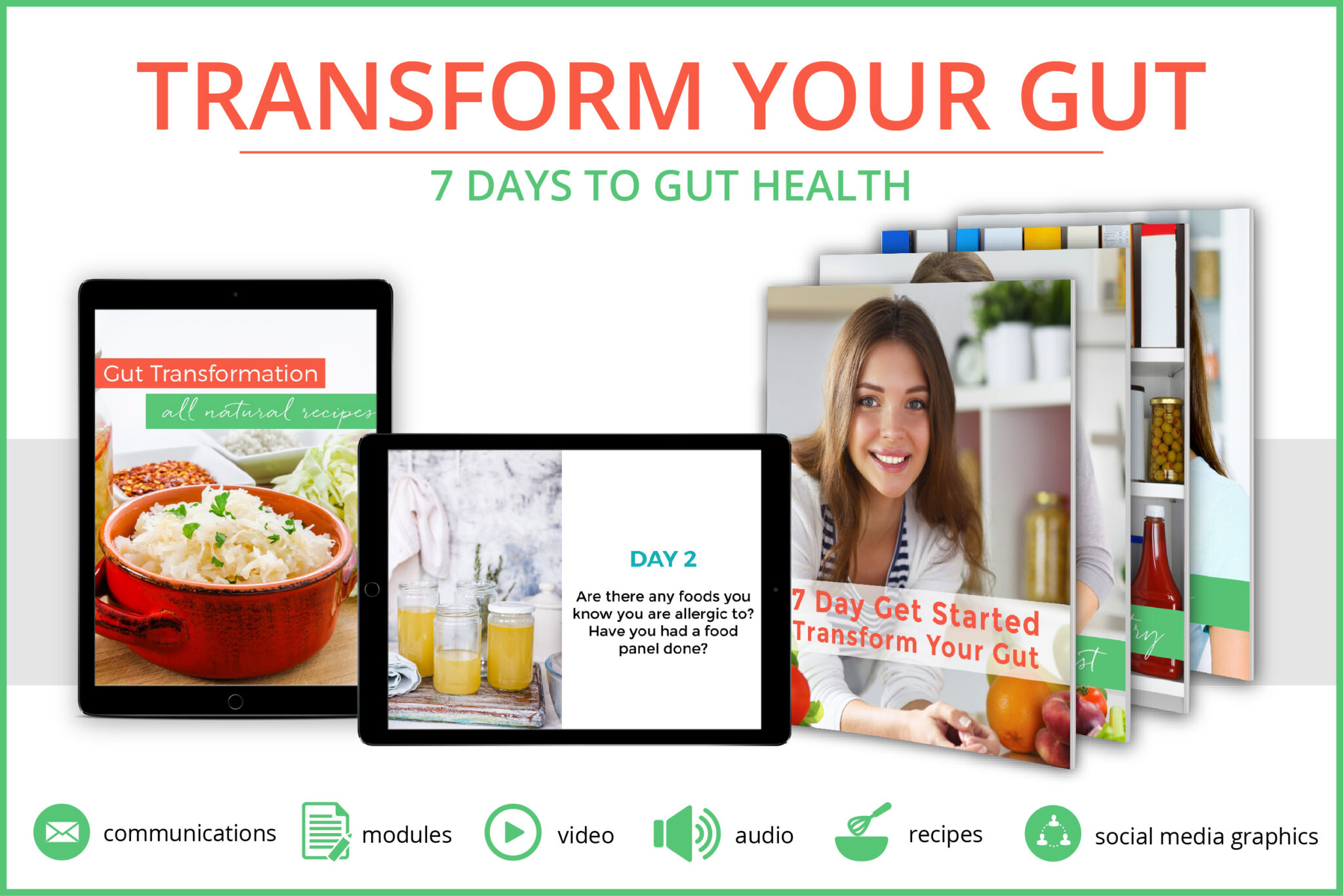 7 day gut health Health Coaching Templates