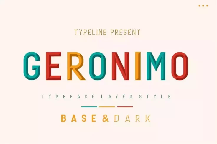 View Information about Geronimo Creative Shadow Font