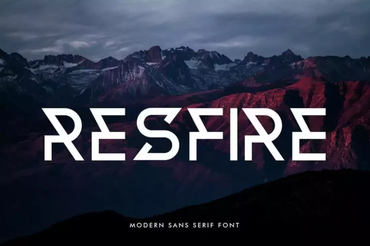 View Information about Resfire Unique Techno Font