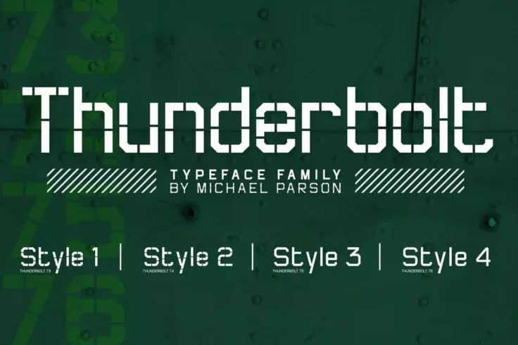 View Information about Thunderbolt Font Family