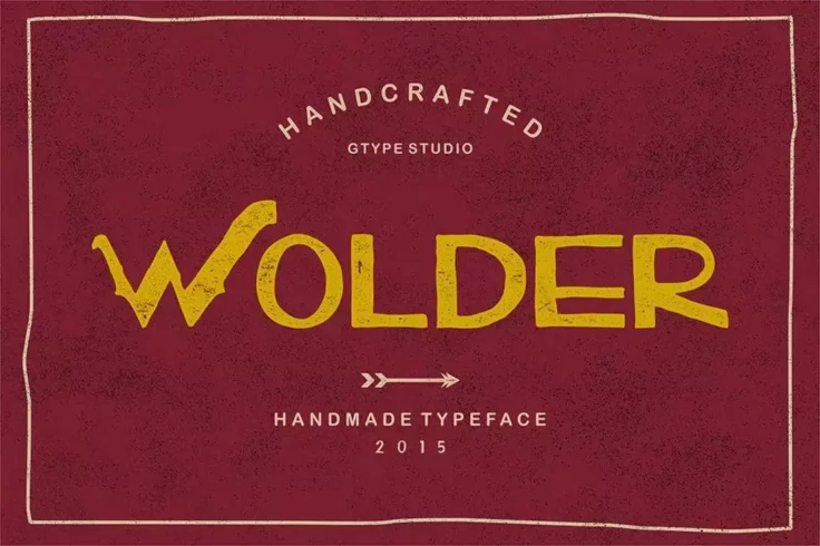 View Information about Wolder Handcrafted Vintage Typeface